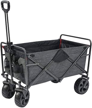 MacSports Mac Sports - Mac Sports Extra Long Folding Cargo Cart for Field Outdoor Use