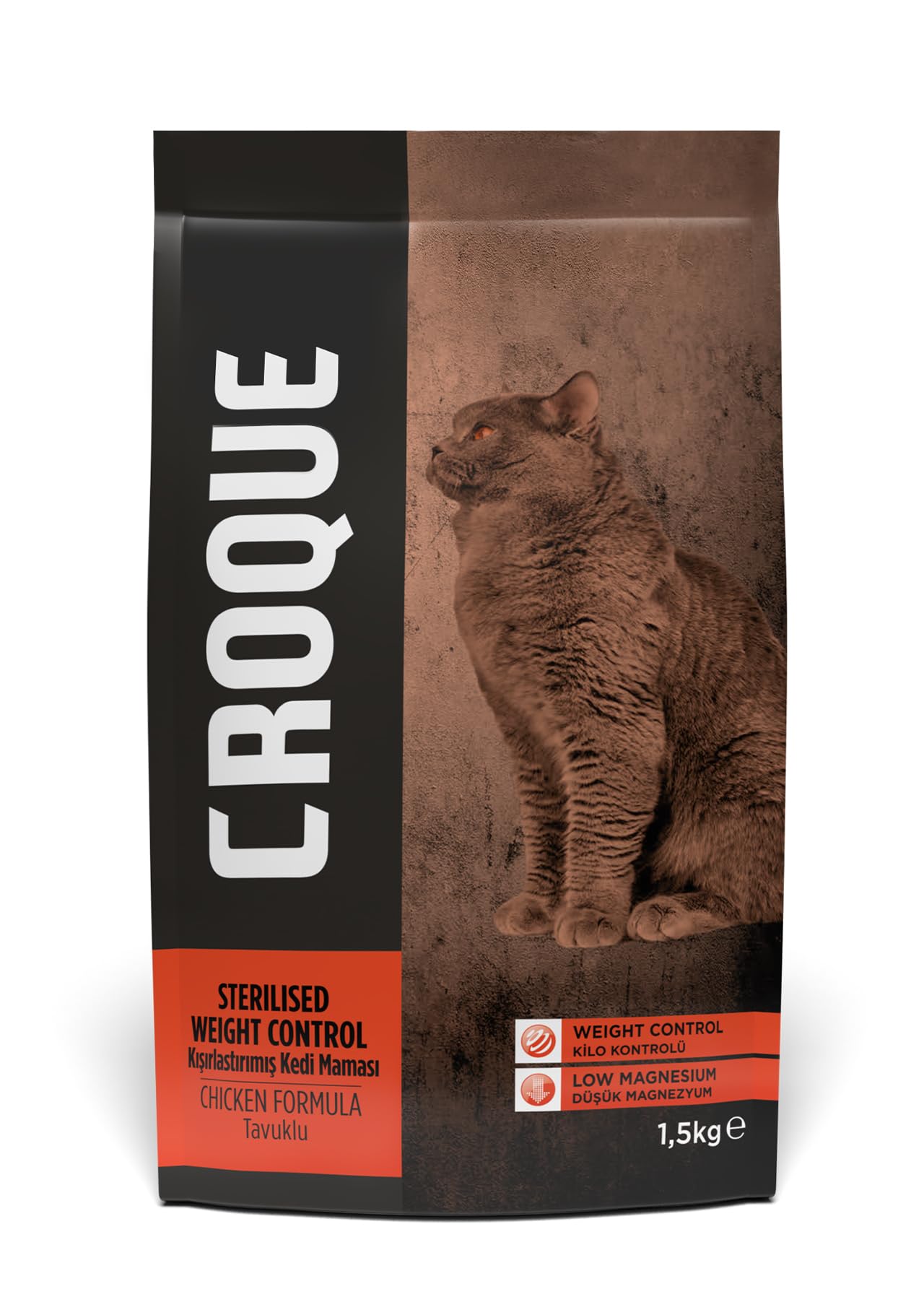 Croque Tavuklu Kısırlaştırılmış Kedi Maması 1,5kg