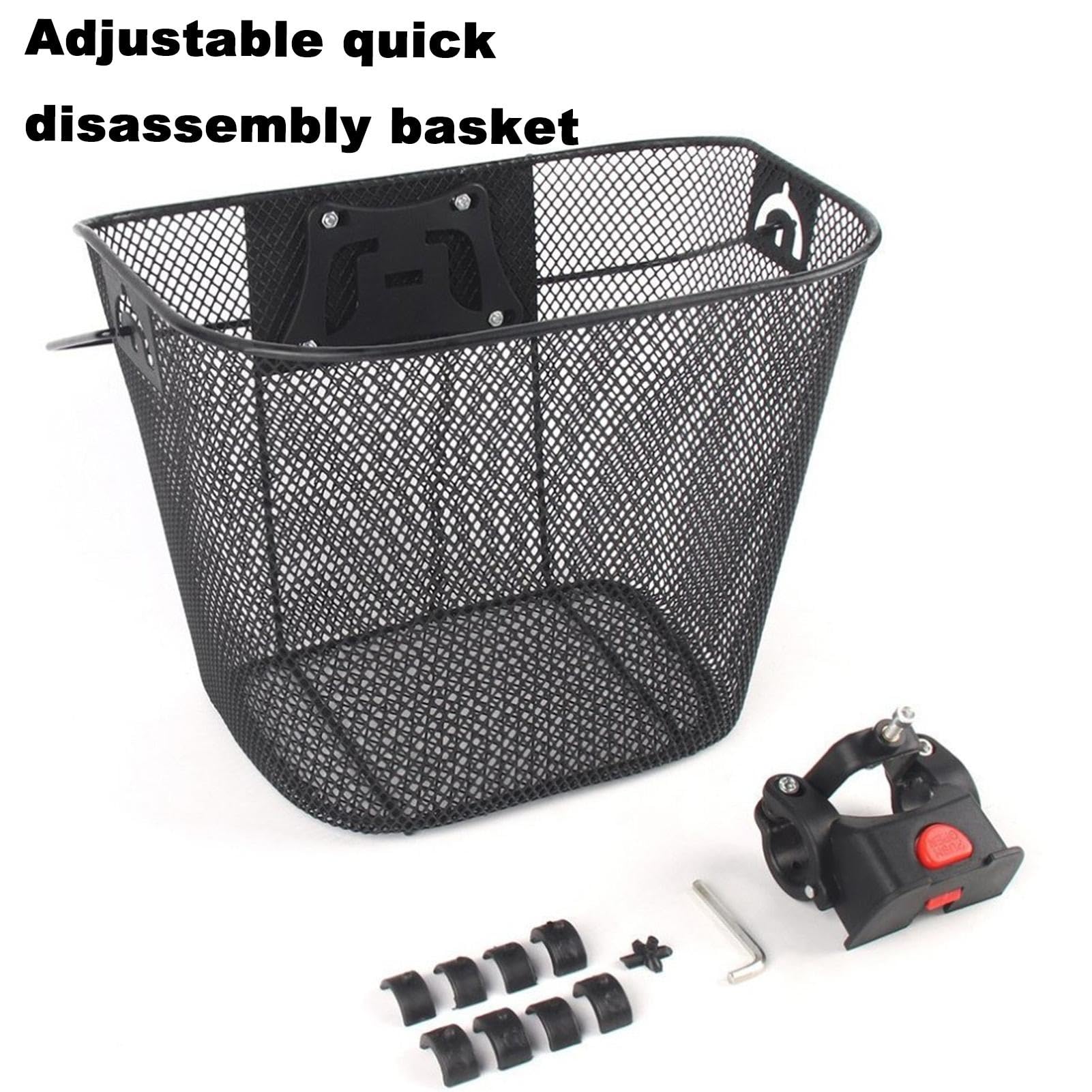 Cestino portaoggetti anteriore per bicicletta, cestino portaoggetti per manubrio anteriore, cestino per bicicletta elettrica resistente alla ruggine, cestino portaoggetti per manubrio anteriore Cestino portaoggetti anteriore per bicicletta, cestino portaoggetti per manubrio anteriore, cestino per bicicletta elettrica resistente alla ruggine, cestino portaoggetti per manubrio anteriore