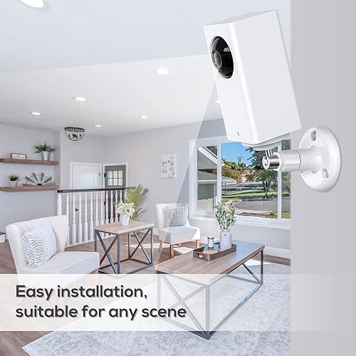 Miniatura 6 de FastSnail Soporte de pared compatible con Wyze Cam Pan & Wyze Cam Pan V2 & Wyze Cam V3, montaje ajustable para interiores y exteriores para WyzeCam