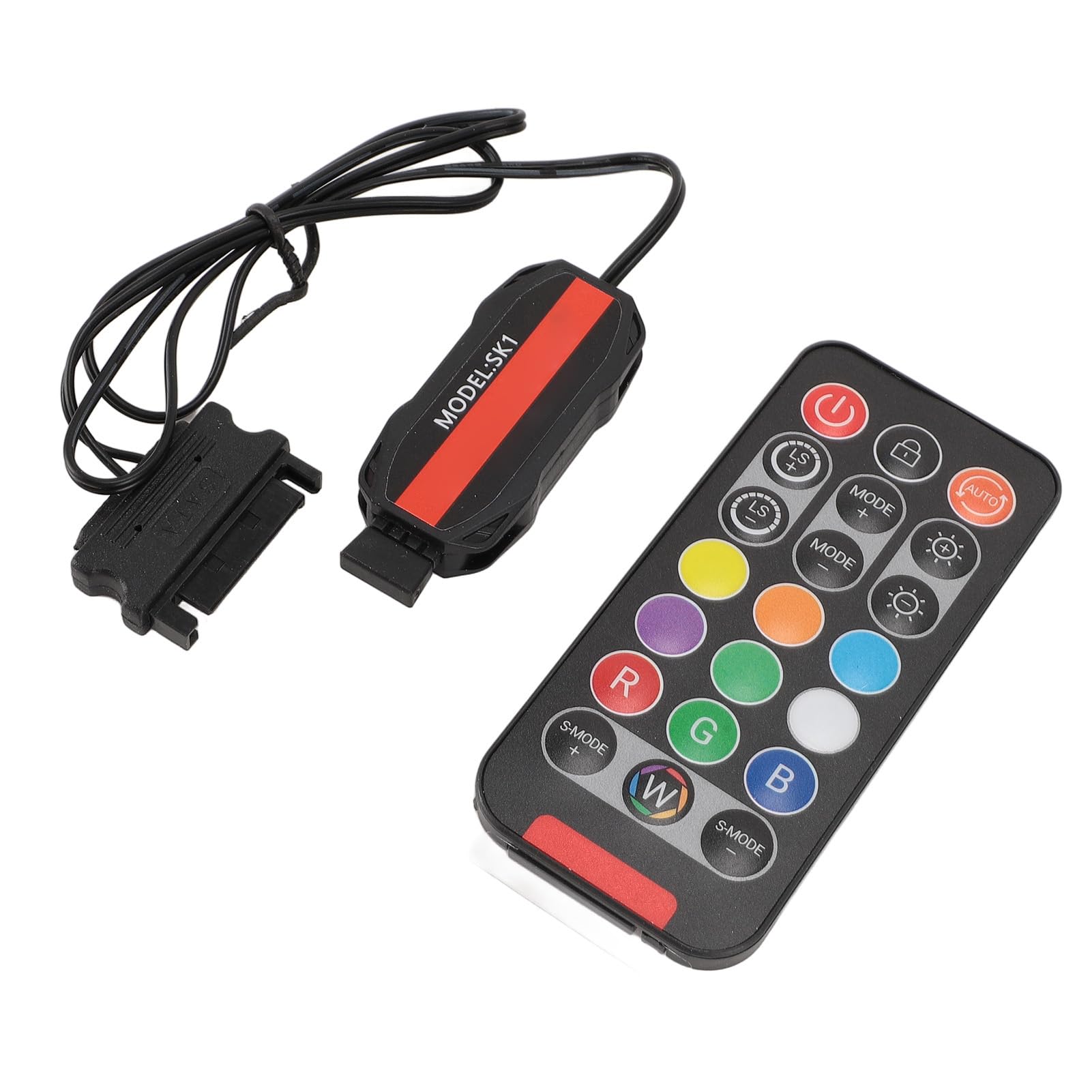 Jelquix ARGB PC Fan Controller Kit with 21 Keys Remote, Dynamic Lighting Modes for PC Enthusiasts, Premium Copper Material, Easy Installation