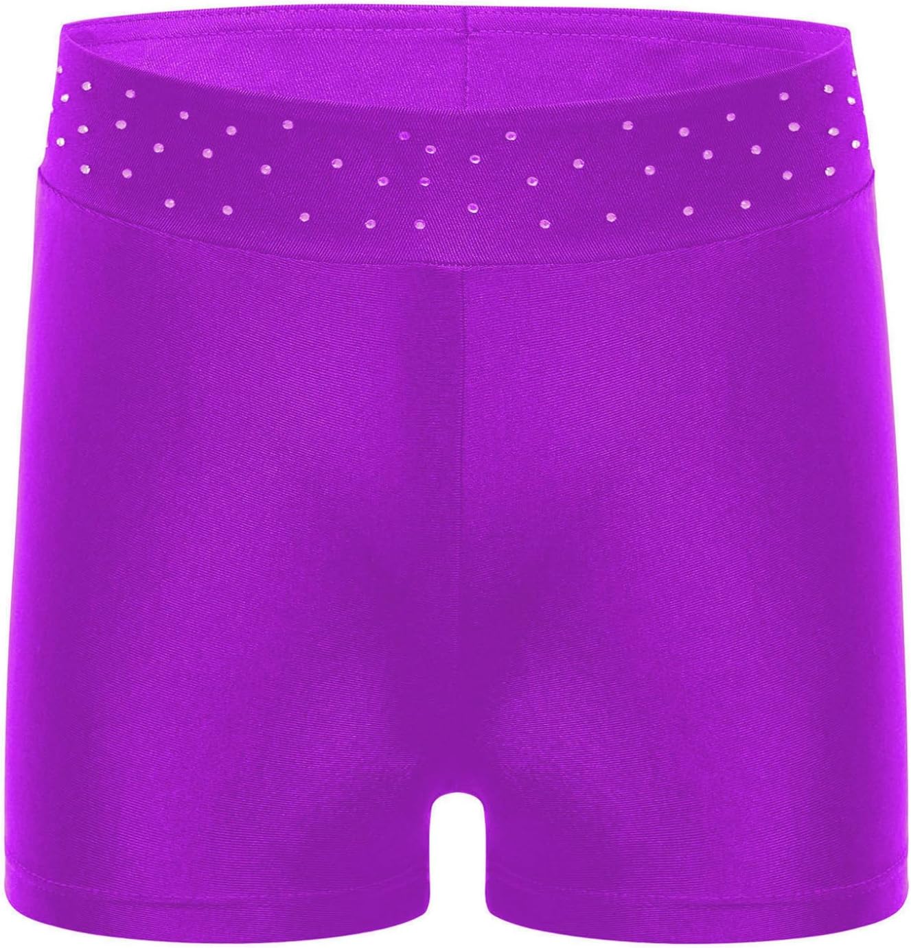 Freebily Girls Boy-Cut Slim Fit Yoga Cheer Volleyball Hot Shorts Low Rise Gymnastics Dance Running Booty Bottom Undershort