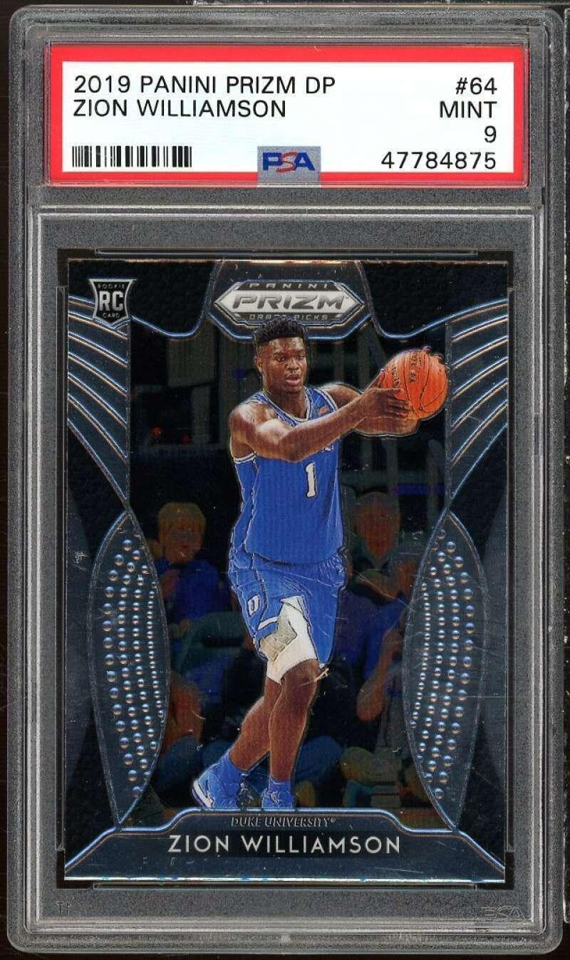 Zion Williamson Rookie Card 2019-20 Panini Prizm DP #64 PSA 9 - Basketball Slabbed Rookie Cards