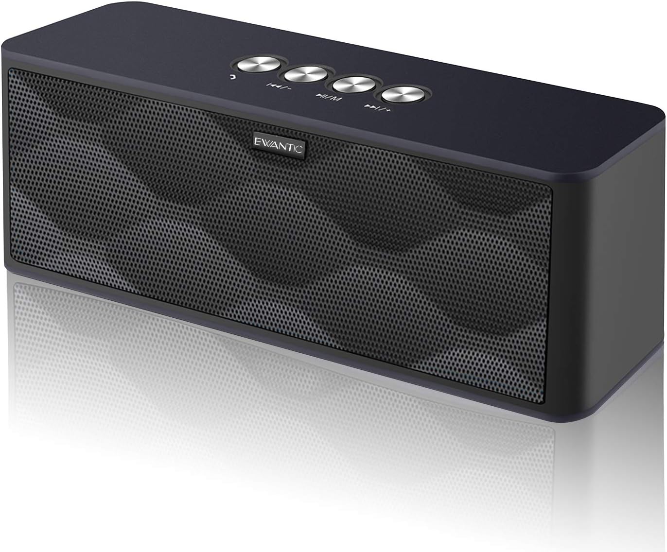 Bluetooth Speaker EWANTIC S9, Portable Wireless Speaker with 12W Stereo Sound, Bluetooth 5.0, 15-Hour Playtime, 100ft Range, TF-card, Built-in Mic, Wireless Stereo Pairing, Speaker for Home, Outdoors