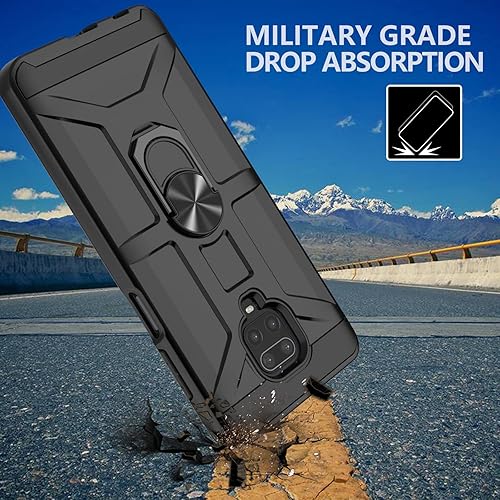 Miniatura 3 de Funda para Xiaomi Note 9 Pro, Note 9sNote 9 Pro Max, con 3 protectores de pantalla de vidrio templado, soporte de anillo integrado y soporte