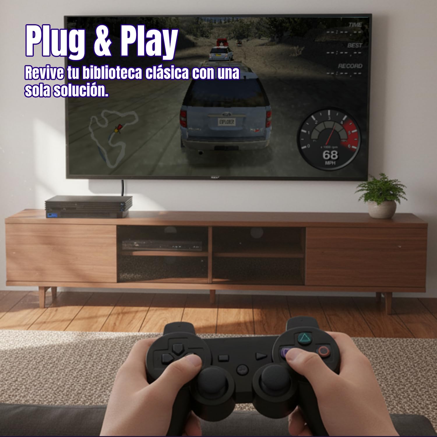 Gam3Gear Mcbazel RGB Scart Cable Cable AV con Caja de Color para PS3 / PS2 / PSOne PAL