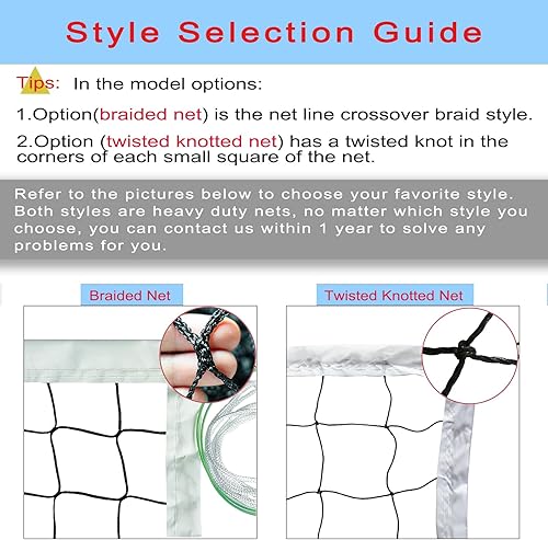 Miniatura 2 de Red de voleibol profesional para exteriores e interiores, para patio, playa, piscina, patio escolar, tamaño estándar de 32 pies x 3 pies