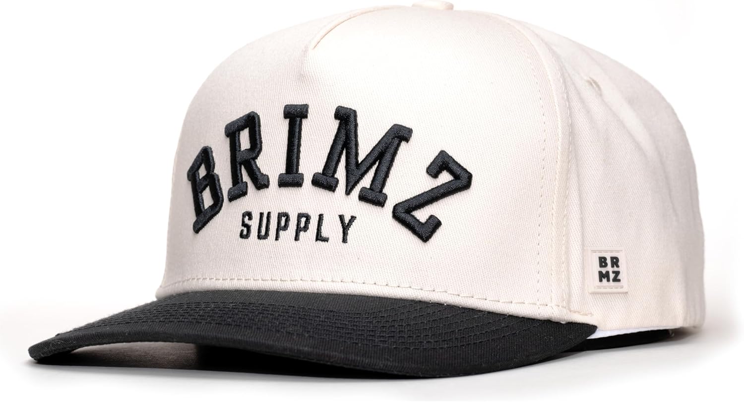 BRIMZ Lifestyle Hat - Classic Cotton Hat for Men & Women - 5-Panel Structured Baseball Cap with Snapback for Adjustable Fit