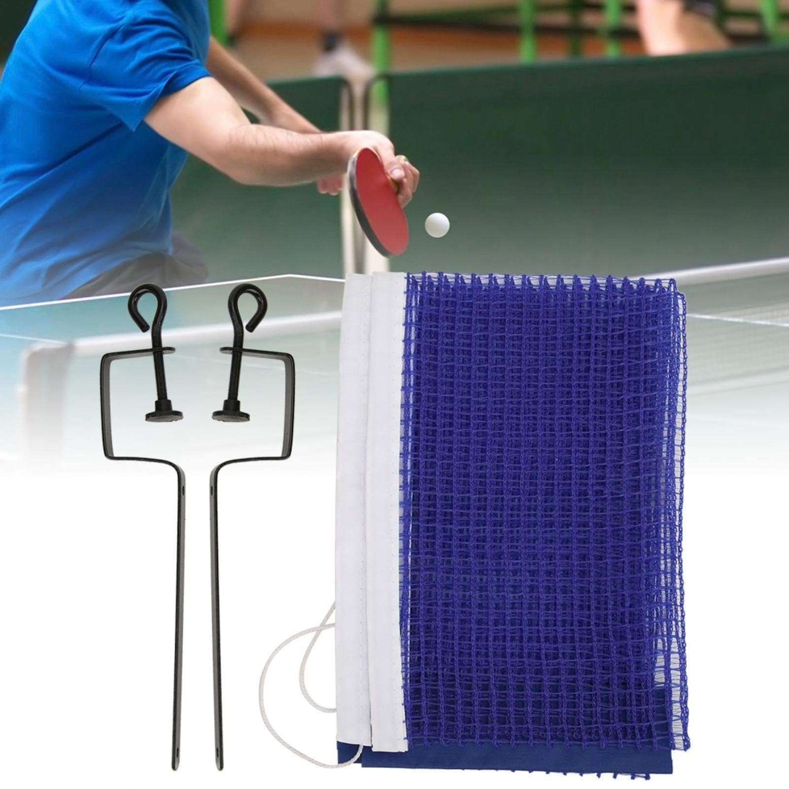 Agatige Rete da pingpong con Morsetti, Accessori di Ricambio per Rete da pingpong con Staffa di Fissaggio Portatile, Facile da installare