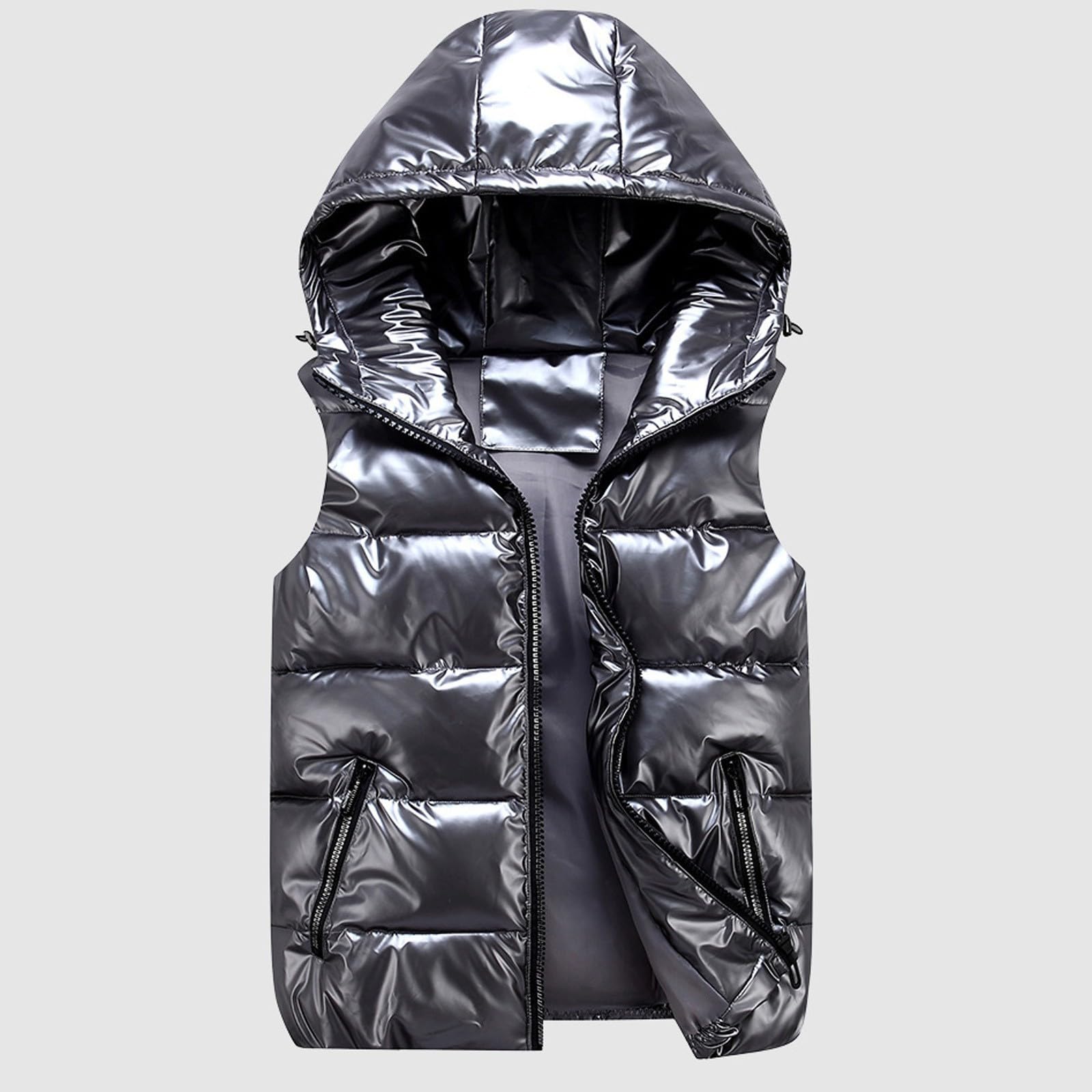 Gilet Smanicato Da Donna,Lunga Giacca Invernale Antivento Giacca Senza Maniche Leggero Gilet Lungo Cappotto Casual Senza Maniche Giubbotto Piumino Elegante per le mezze stagioni