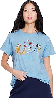 Bluey T-Shirt Women's Love and Laughter Adult Short Sleeve Tee