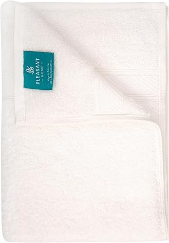 Miniatura 7 de Pleasant Home - Juego de 6 toallas de baño (24 x 50 pulgadas), 100% algodón, 17.64 ozm, ligeras, suaves y absorbentes, para baño, para gimnasio,