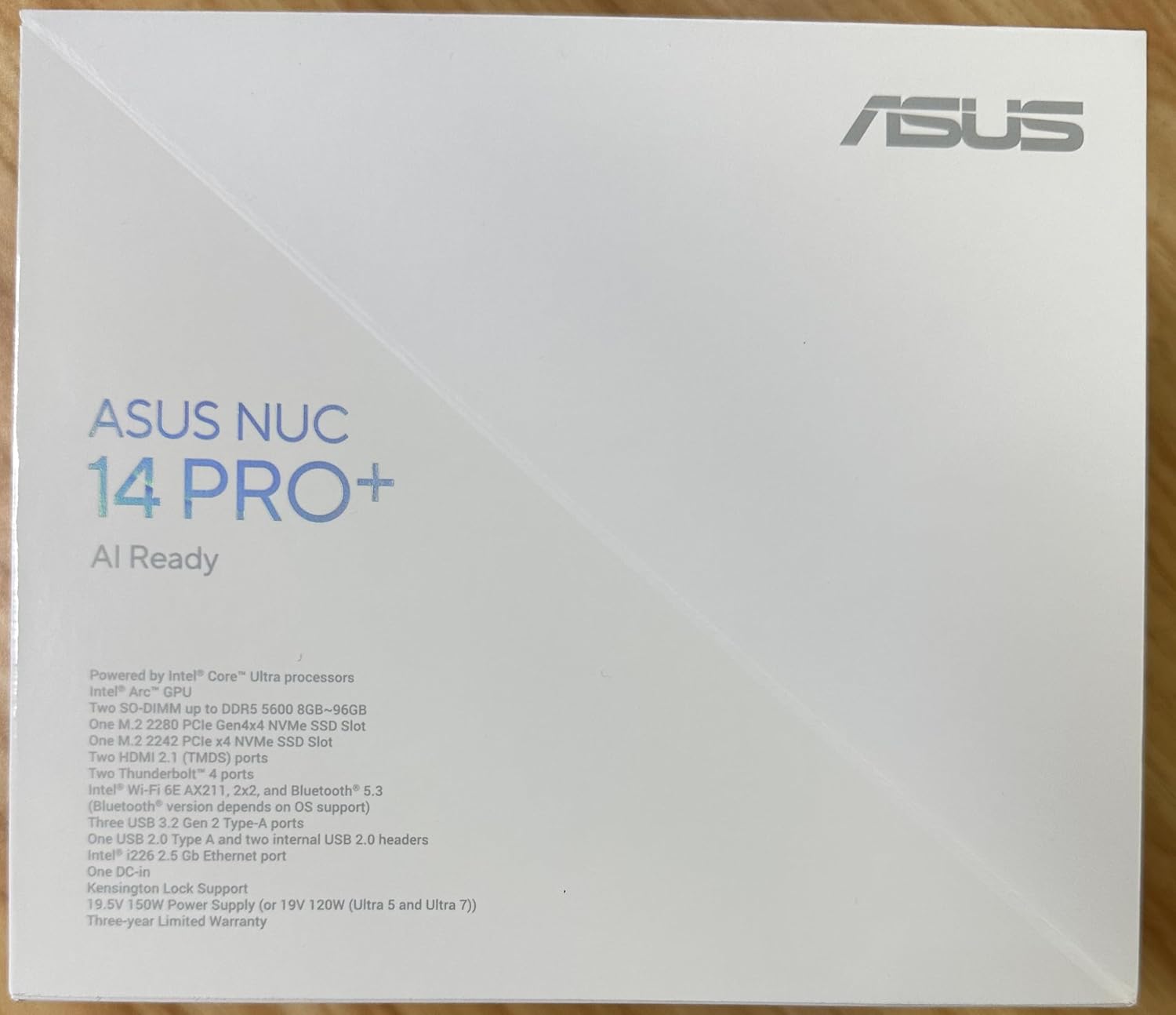 NUC 14 Pro+ NUC14RVSU7 Mini Desktop Computer/Mini PC/HTPC 14th Gen. Intel Core Ultra 7 Processor 155H,Intel Arc Graphics,64 GB DDR5 RAM,4 TB SSD