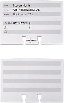 Durable, Telindex Desk Address Card Holder, 500 Pockets for Business Cards