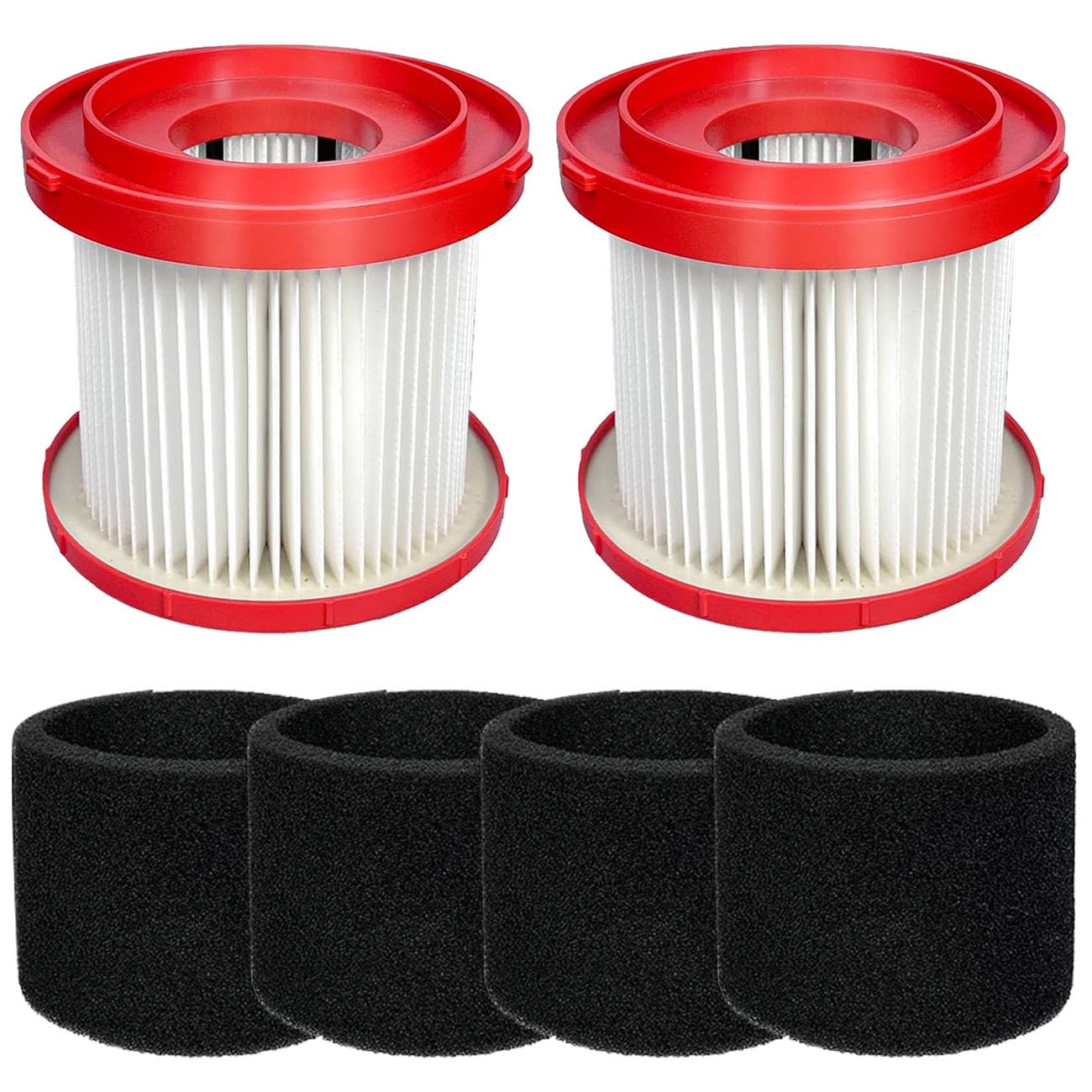 Vacuum Filters 49-90-1900 2 Pack and Sponge Filters 49-90-2015 4 Pack ...