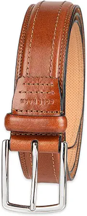 Cole Haan Men's Leather Dress Belt - Polished Brown, Tan, or Cognac