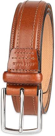 Cole Haan Men's Leather Dress Belt - Polished Brown, Tan or Cognac