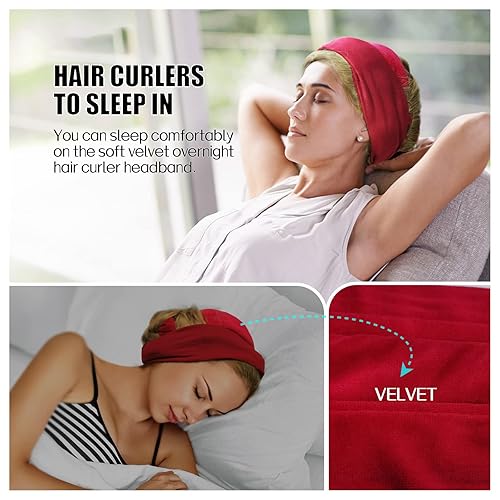 Miniatura 9 de Fitifun Rizadores de cabello de 61 pulgadas, extra largos, sin calor, rizadores de cabello para dormir, rizadores de cabello sin calor para cabello