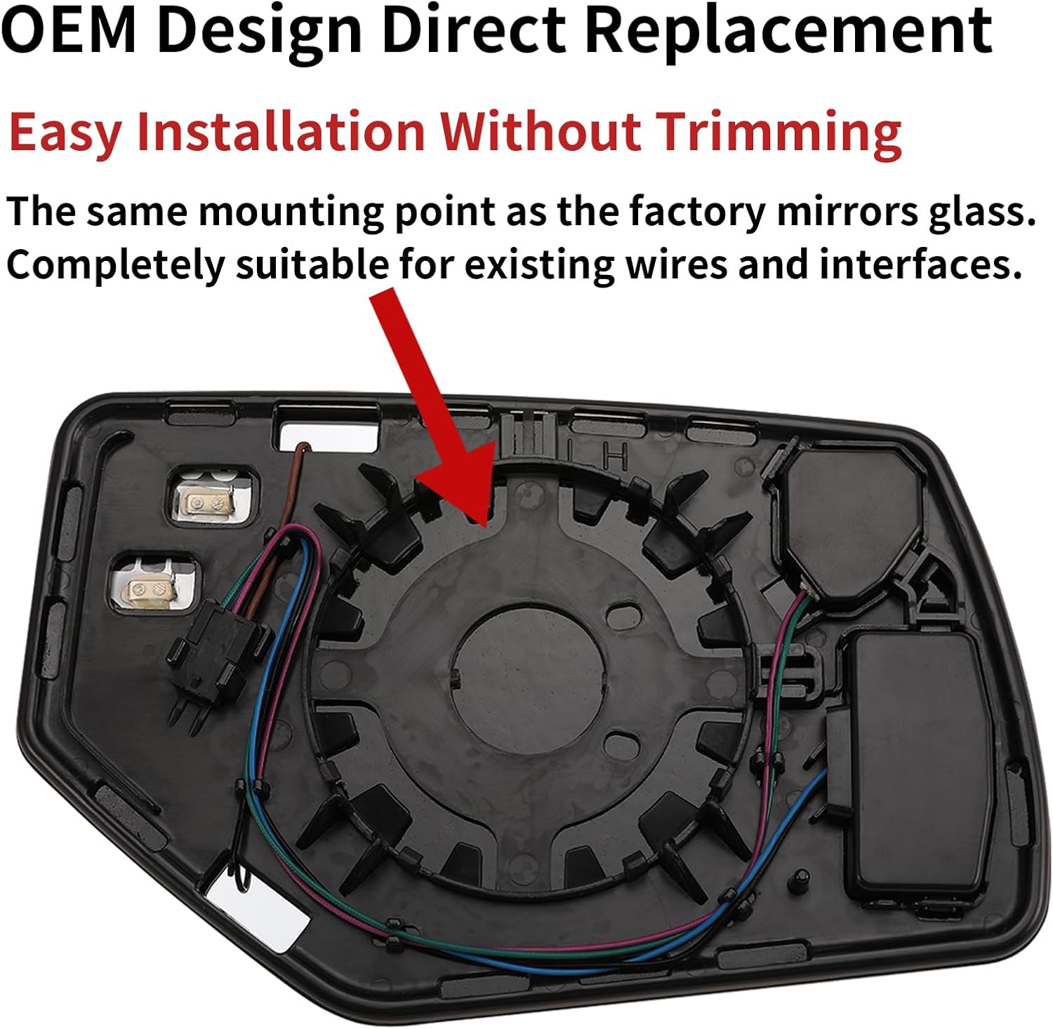Driver Side Mirror Replacement for 2015 2016 2017 2018 2019 2020 Cadillac Escalade Chevrolet Suburban Tahoe GMC Yukon-Yukon L - Left Side, with Power Heated & Blind Spot & Signal Light