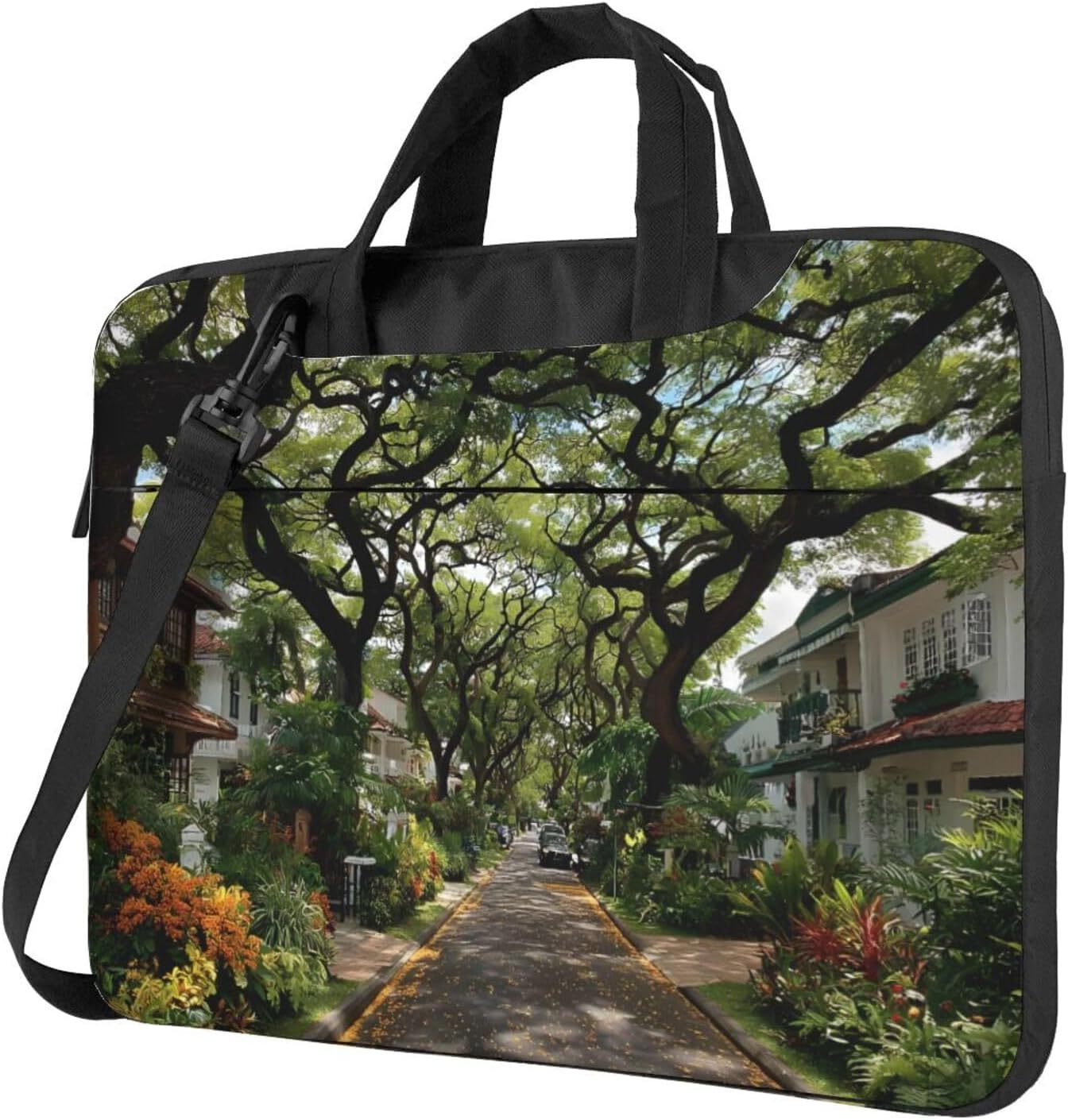 Laptop Bag with Unique Fallen Leaf Path Pattern Light and Easy To Carry for Business Trips Work and Study