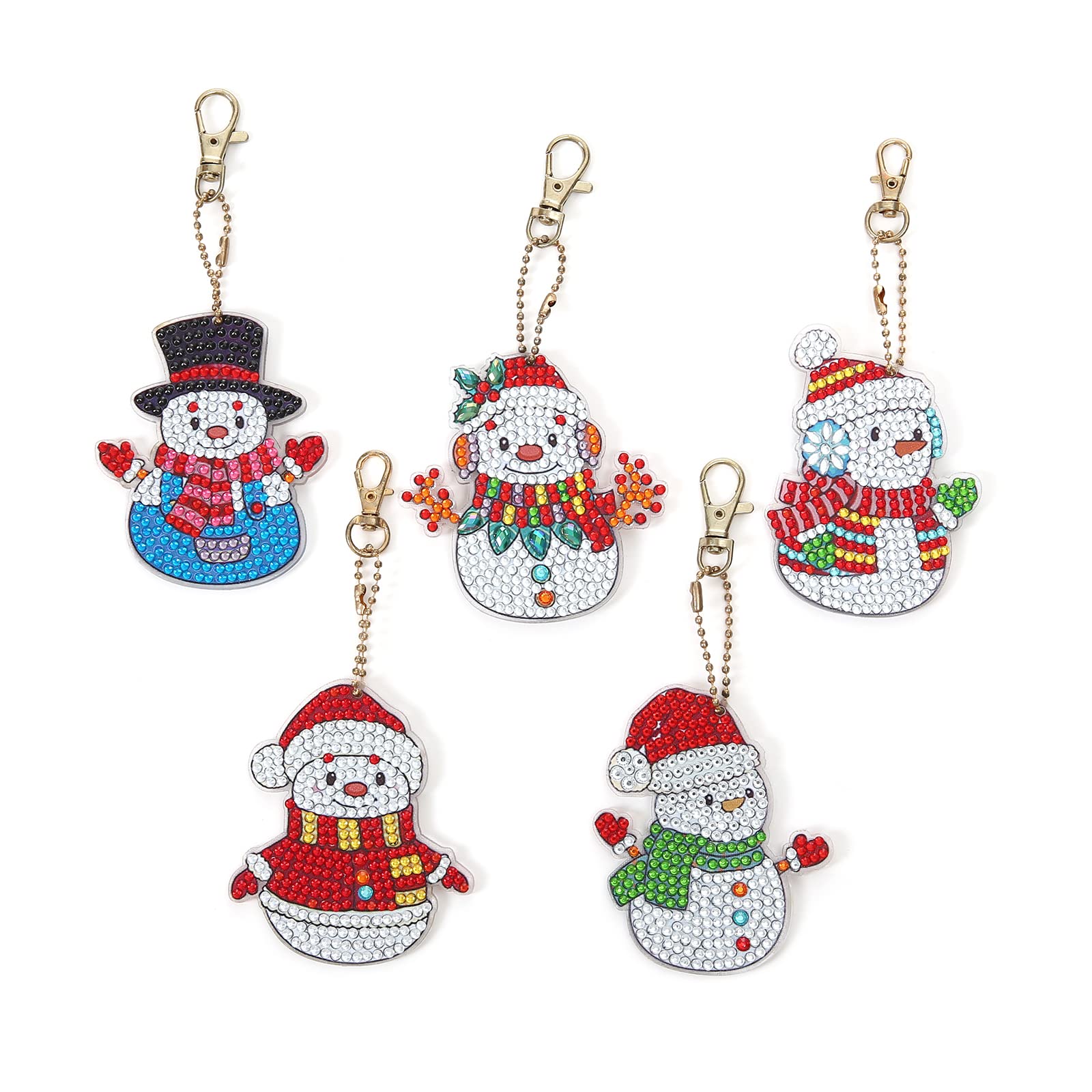 Portachiavi Amazon Natale Figure YISKY Portachiavi Pittura Diamante Natale, 15 PCS Ciondolo Natalizi, Portachiavi 5D Natale, Kit Di P-ortachiavi Diamond Painting Portachiavi Gnomo