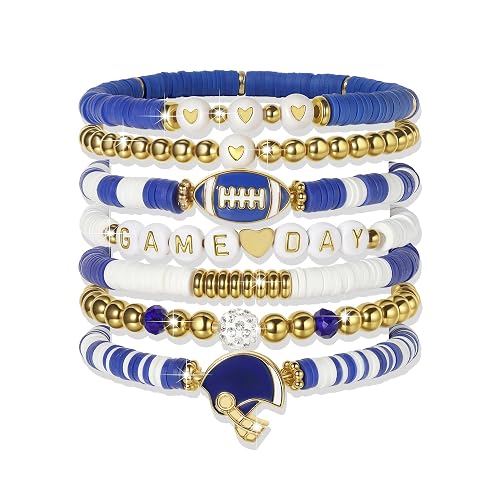 Sporty Chic Bracelets for Women Vibrant Blue White Red Gold
