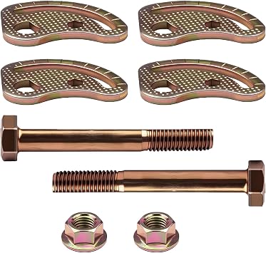 Upper Control Arm Alignment Cam Bolt Kit Enhanced Compatible with 99-18 Chevy Silverado 1500 Suburban Avalanche 2500 GMC Sierra 1500 2WD 4WD Fit Hummer H2 H2T Bolts 1.5 Suspension Kits 2 PCS