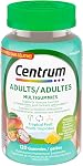 Centrum Adult MultiGummies Tropical Fruit Multivitamin and Multimineral Supplement, Pineapple-Mango, Dragonfruit, and Passionfruit Flavours, 120 count