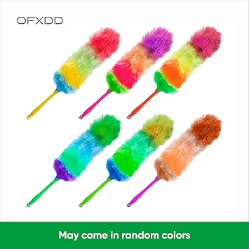 Colorful Static Hard Bristle Dusters for Cleaning - Heavy Duty Magnetic Dust Brush Furniture - Antistatic Cleaning Soft Supplies Dusting