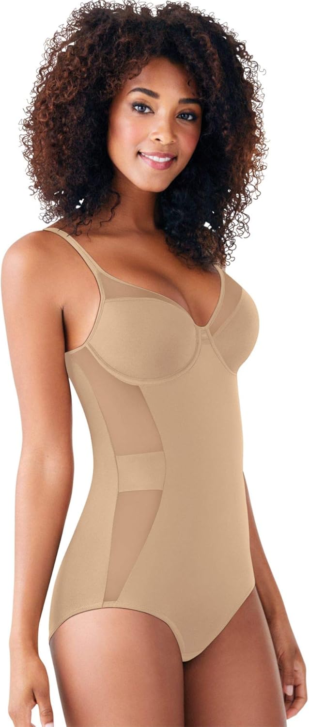 Bali Women's Ultra Light Illusion Shapewear Body Shaper DF0056 at  Women’s Clothing store