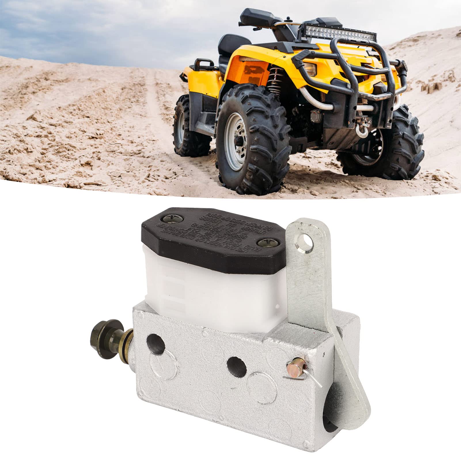 Bomba de Freno ATV Bomba de Freno Go Kart, Bomba de Cilindro Maestro de Freno Construcción de Metal Instalación Simple 12,8 para Go Kart ATV UTV