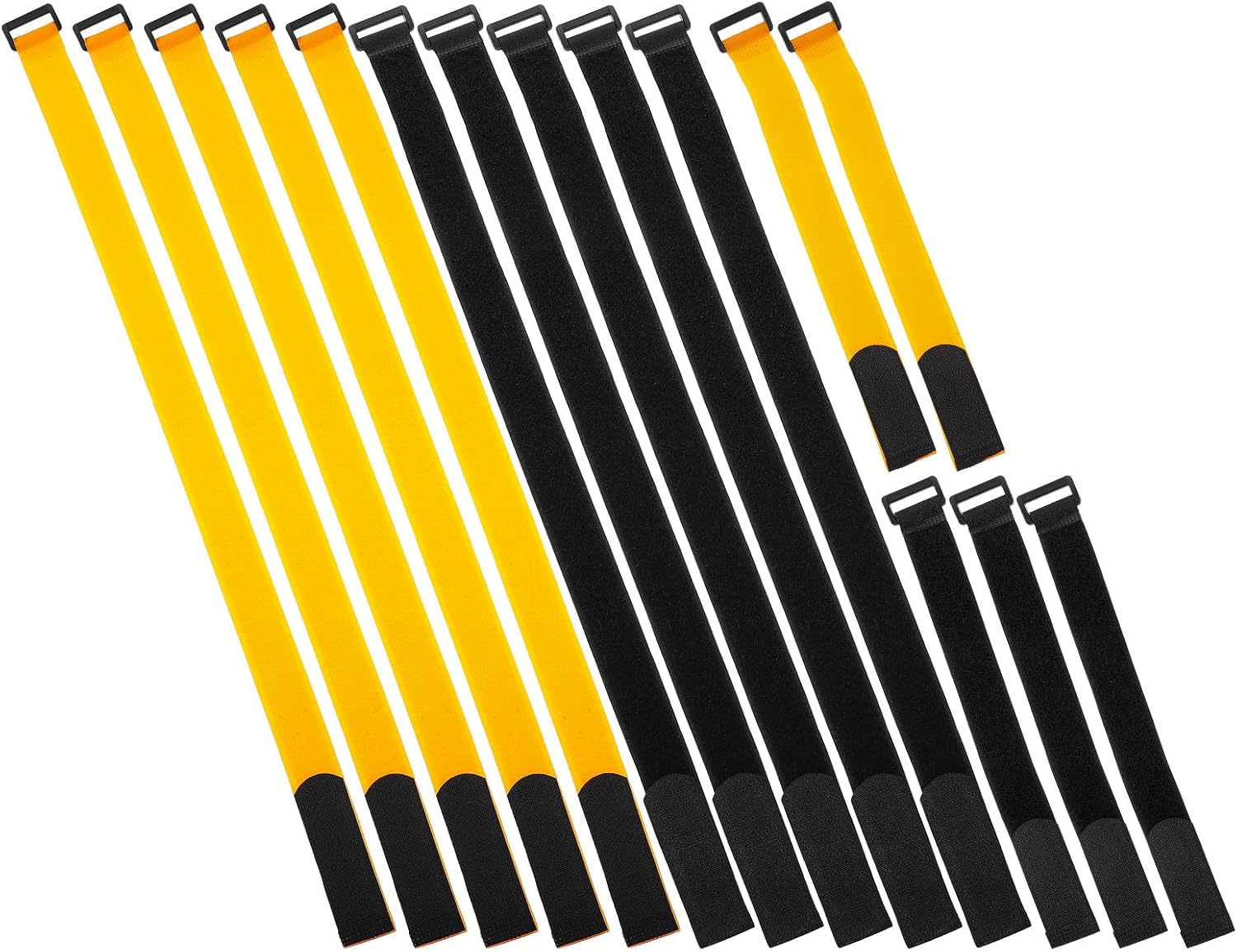 SUPVOX 15pcs Bike Rack Ties and Multi-Functional Hook and Loop Cinch Straps Sturdy Securing Straps for Bicycle Wheels for Cycling Car Rack Accessories