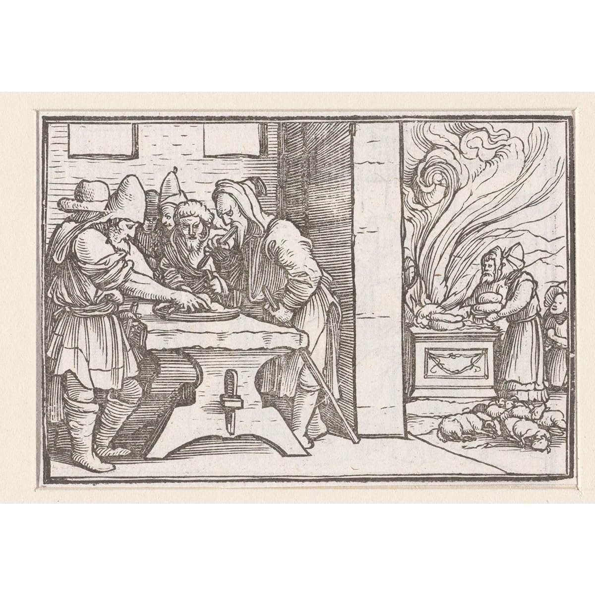 Impression sur toile de qualité supérieure Prêtres et lévites célèbrent la Pâque - 2