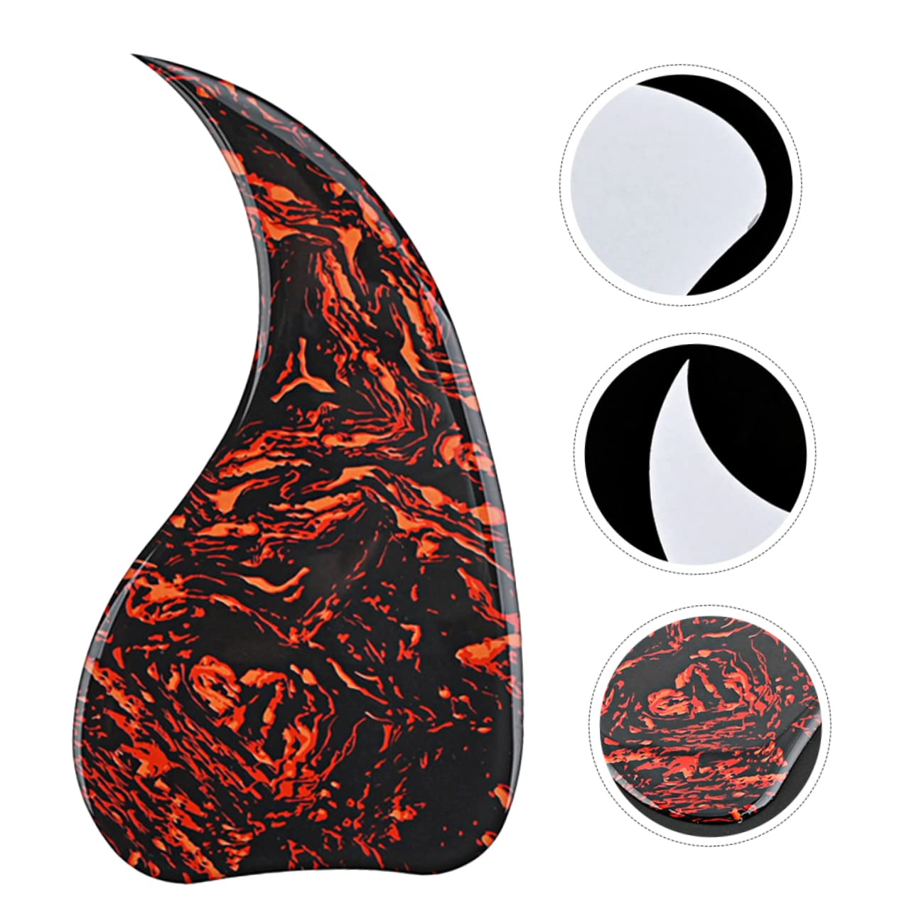 ULDIGI Guitar Pickguard with Self-adhesive Protection Plate for Acoustic Guitar Anti-scratch Decorative Scratch Plate Smooth Surface Easy Installation