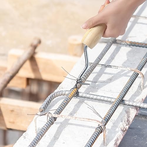 Miniatura 6 de Therwen Juego de 1002 piezas de alambre y tornador de alambre, 1000 piezas de 6 pulgadas, calibre 16, herramienta de bridas de doble bucle de 6