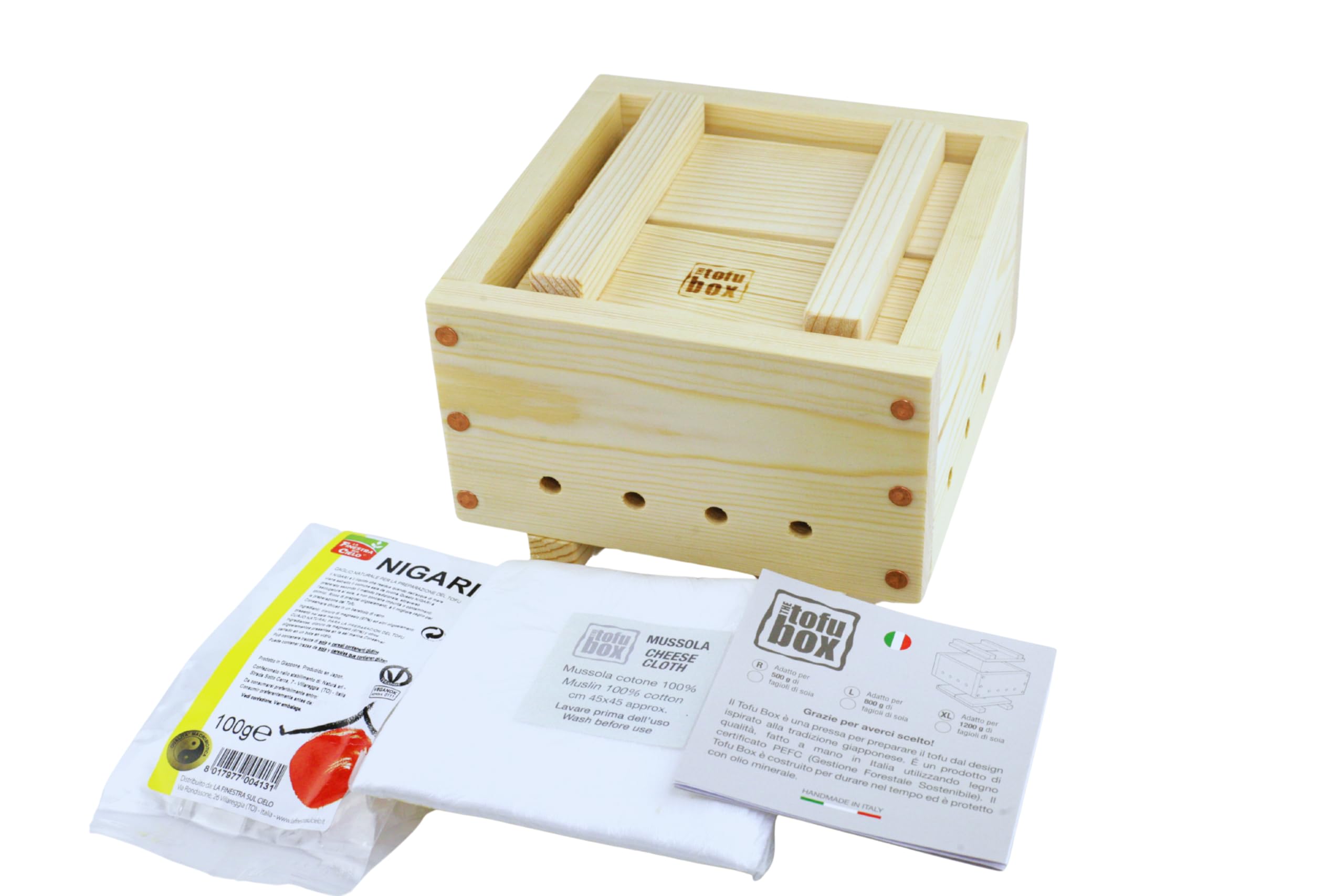 Tofu Maker Kit Large (800 g) Hand Made in Italy (Large)