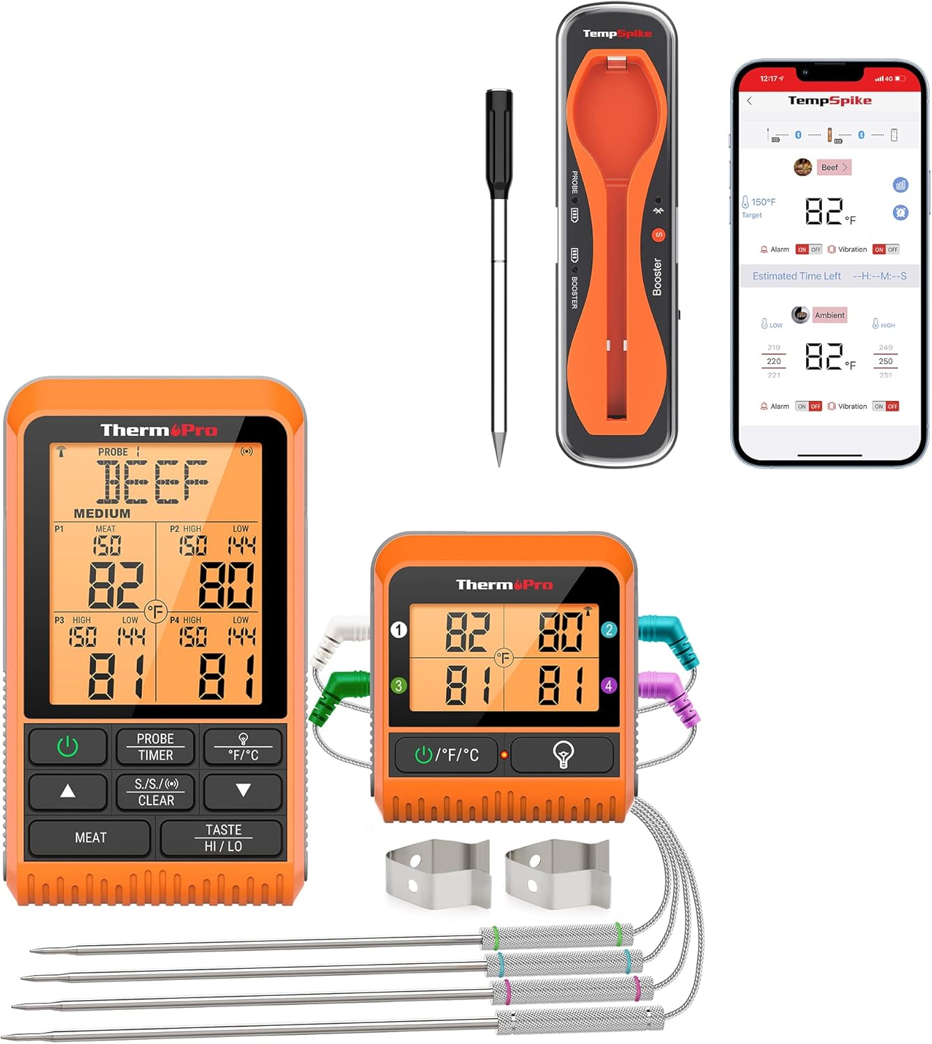 ThermoPro TempSpike 500FT Truly Wireless Meat Thermometer