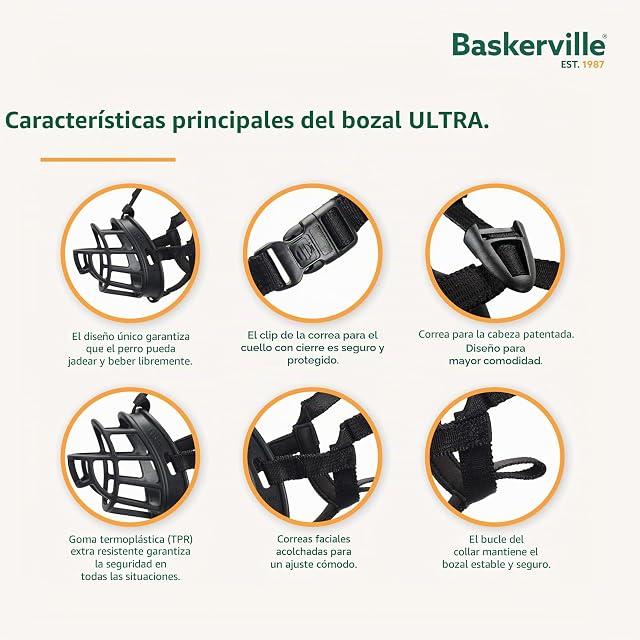 Foto 3 de 8 de MUSERUOLA BASKERVILLE ULTRA, design etico brevettato, cane può respirare, ansimare e bere, regolabile