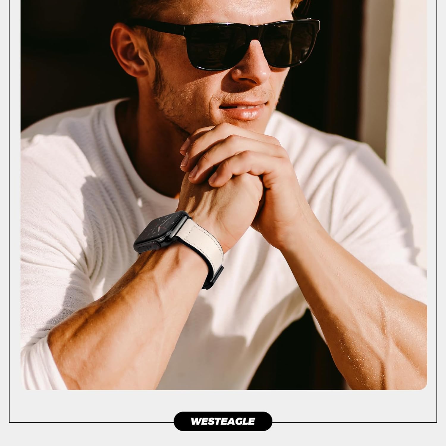 Magnetic Leather Bands Compatible with Apple Watch 49mm 46mm 45mm 44mm 42mm(S3/2/1) for Men Women, Genuine Leather with Magnetic Buckle for iWatch Ultra1/2/3 Series SE11/10/9/8/7/6/5/4/3/2/1