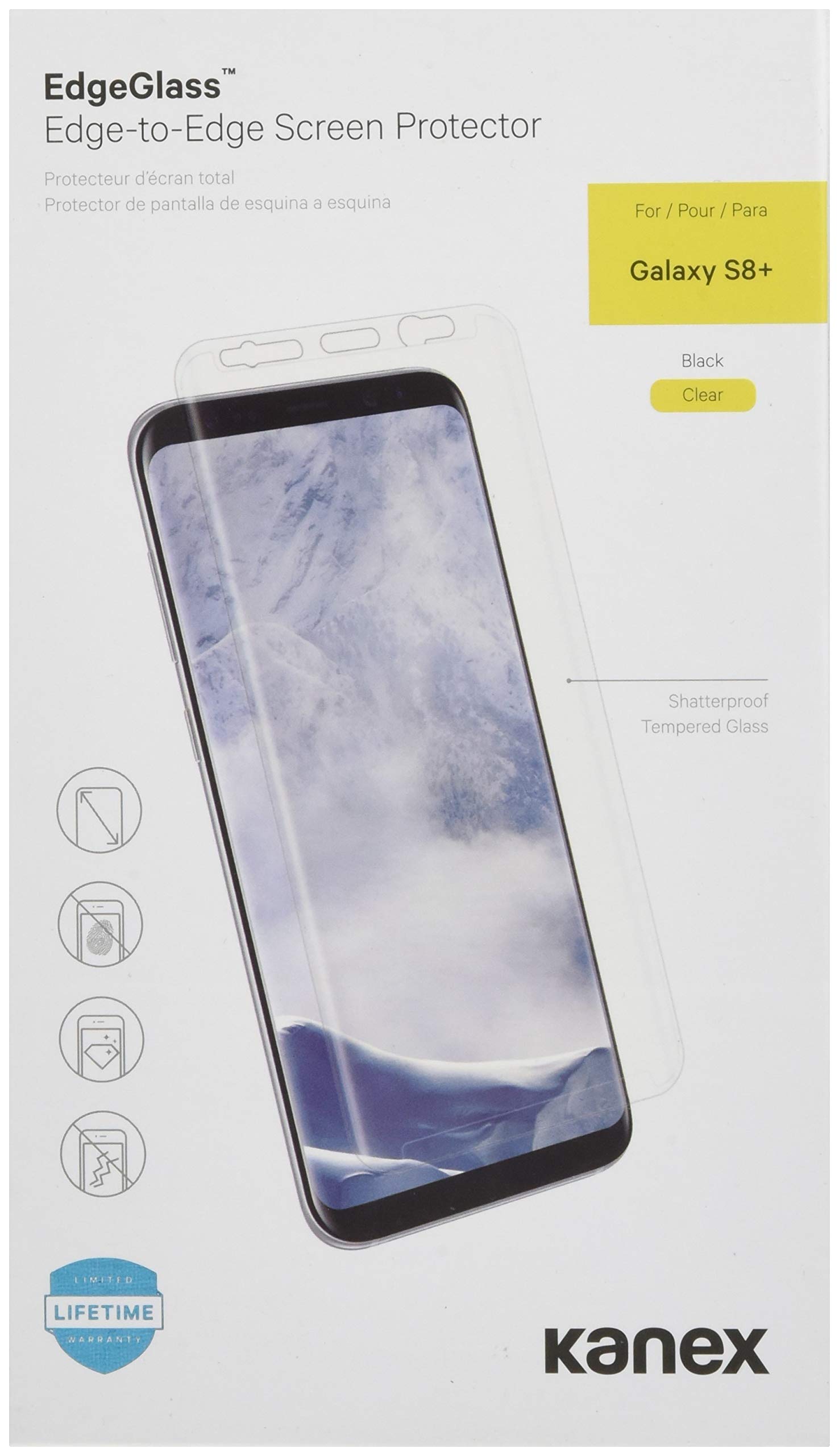 Kanex K184-1203-S8 Screen Protector for Smart Phone - Clear, clear