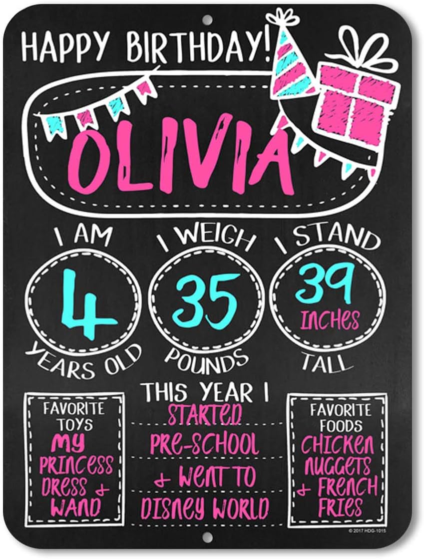 Honey Dew Gifts Baby's Monthly Milestone Chalkboard Style HDG-1044 image 4