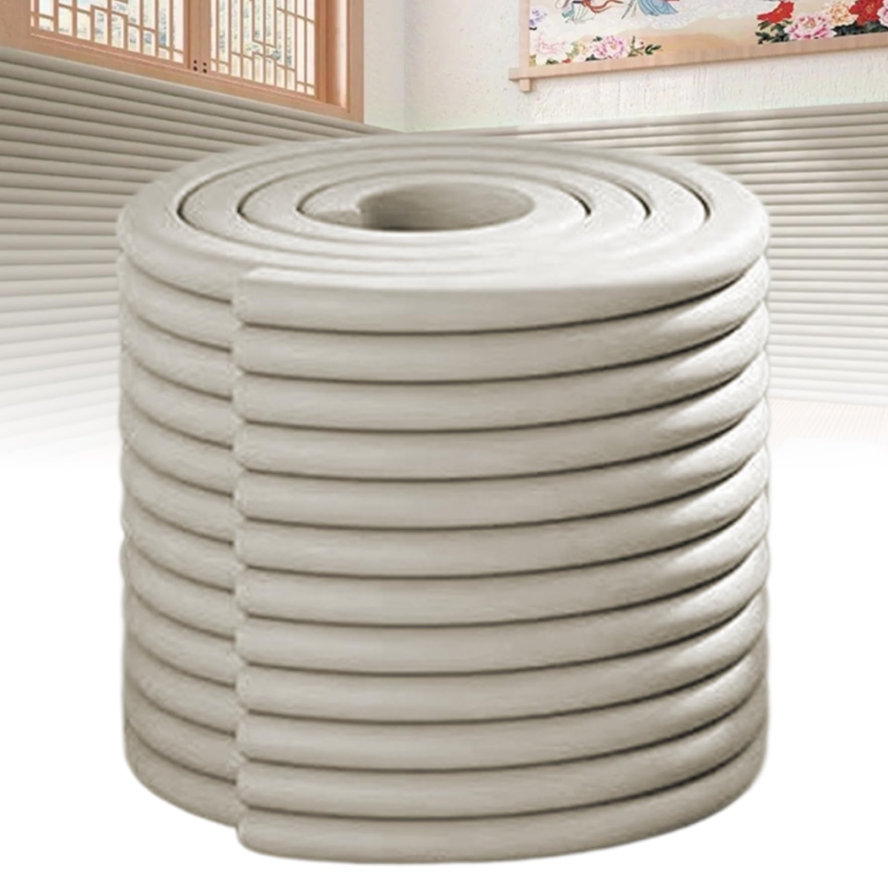 Protecteur d'angle bébé, Panneaux muraux rembourrés Anti-Collision 20x79, Bande de sécurité Auto-adhésive en Mousse Souple pour Chambres à Coucher, têtes de lit, escaliers.