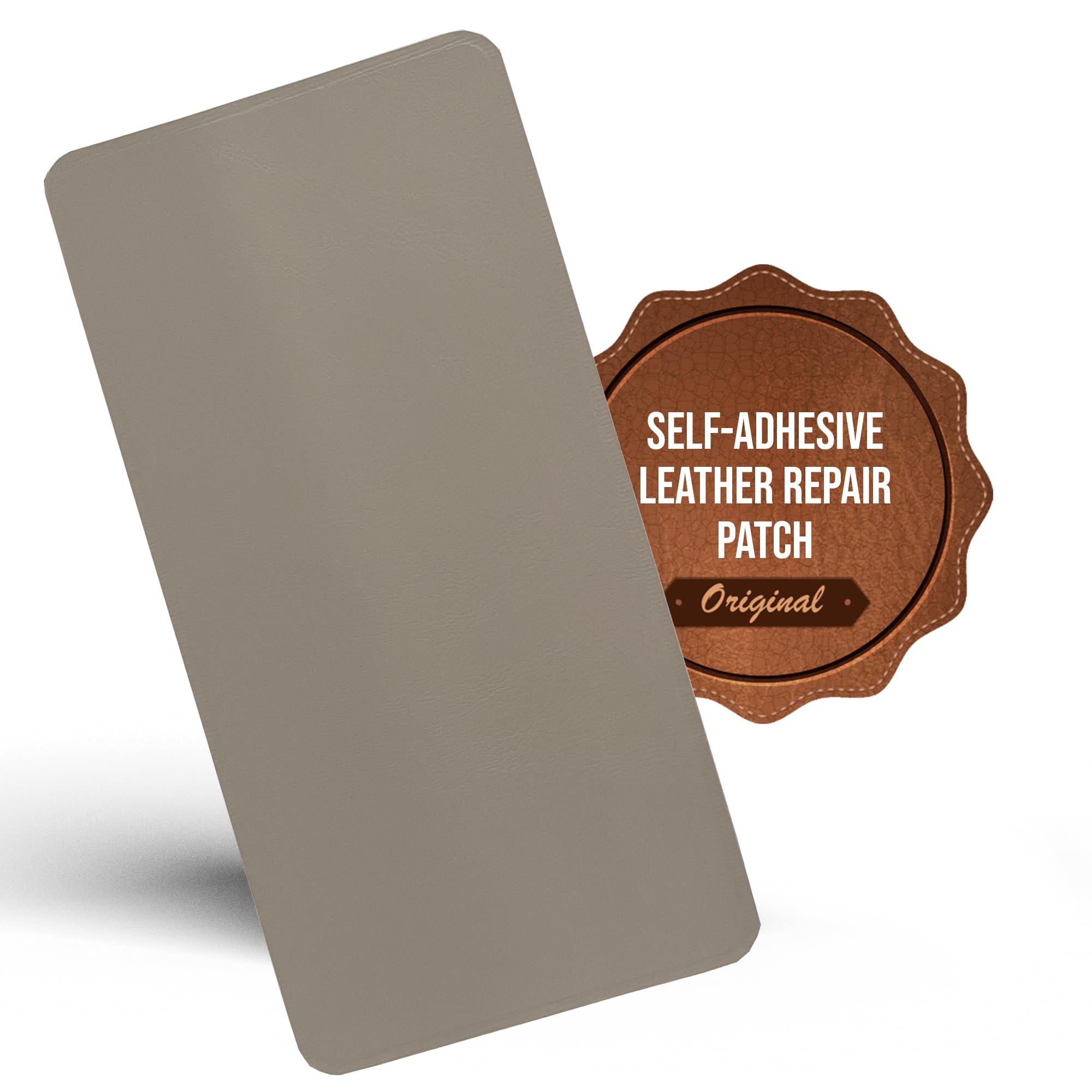 MastaPlasta Self-Adhesive Premium Leather Repair Patch - Beige 20cm x 10cm (8in x 4in). Your All-In-One Instant Upholstery-Quality Leather Repair Kit for Sofas, Car Interiors, Bags & DIY