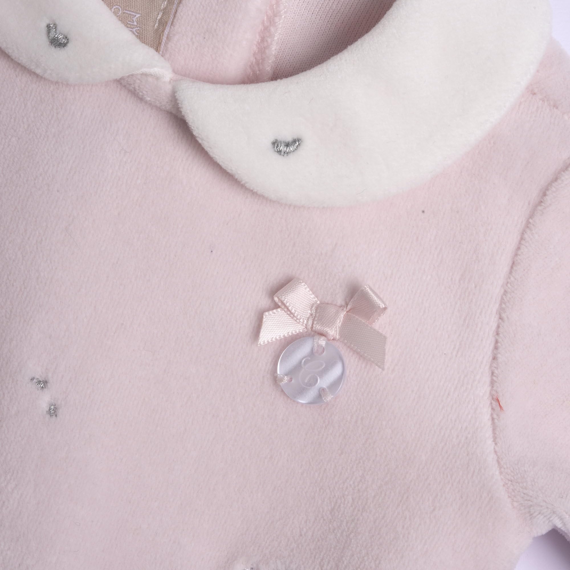 Chicco Tutina Con Apertura Patello, In Ciniglia, Pigiama Bimba 0-24, Rosa (5-1M), 0 mesi