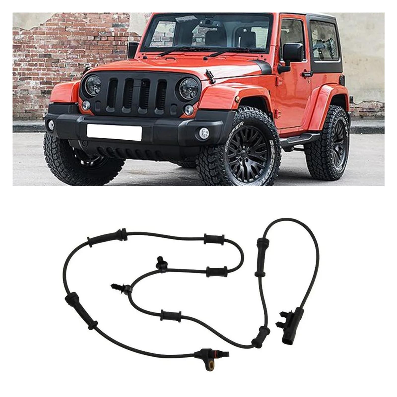 Sensor Revoluciones 68003281AD Sensor Velocidad Rueda Sensor Velocidad Rueda Delantera ABS para Automóvil para Jeep para Wrangler JK 2007-2018 Sensor Velocidad Rueda