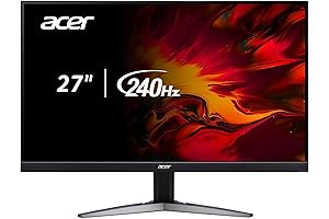 27 Inch Monitor with 240hz Refresh Rate and 1440p Resolution