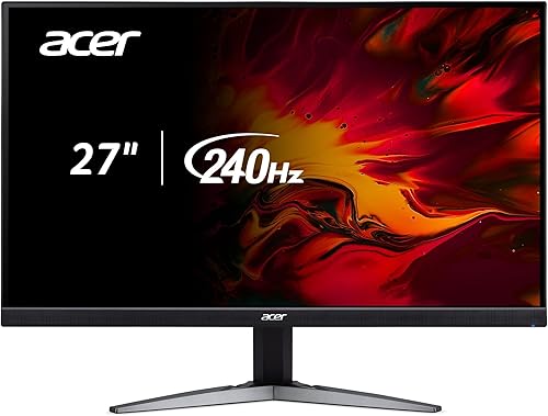 Acer Nitro KG271U Xbb Miipx Monitor WQHD 2560 x 1440, 27 pulgadas, AMD FreeSync prémium, actualización hasta 240 Hz, hasta 0.5 ms HDR350, DCI-P3
