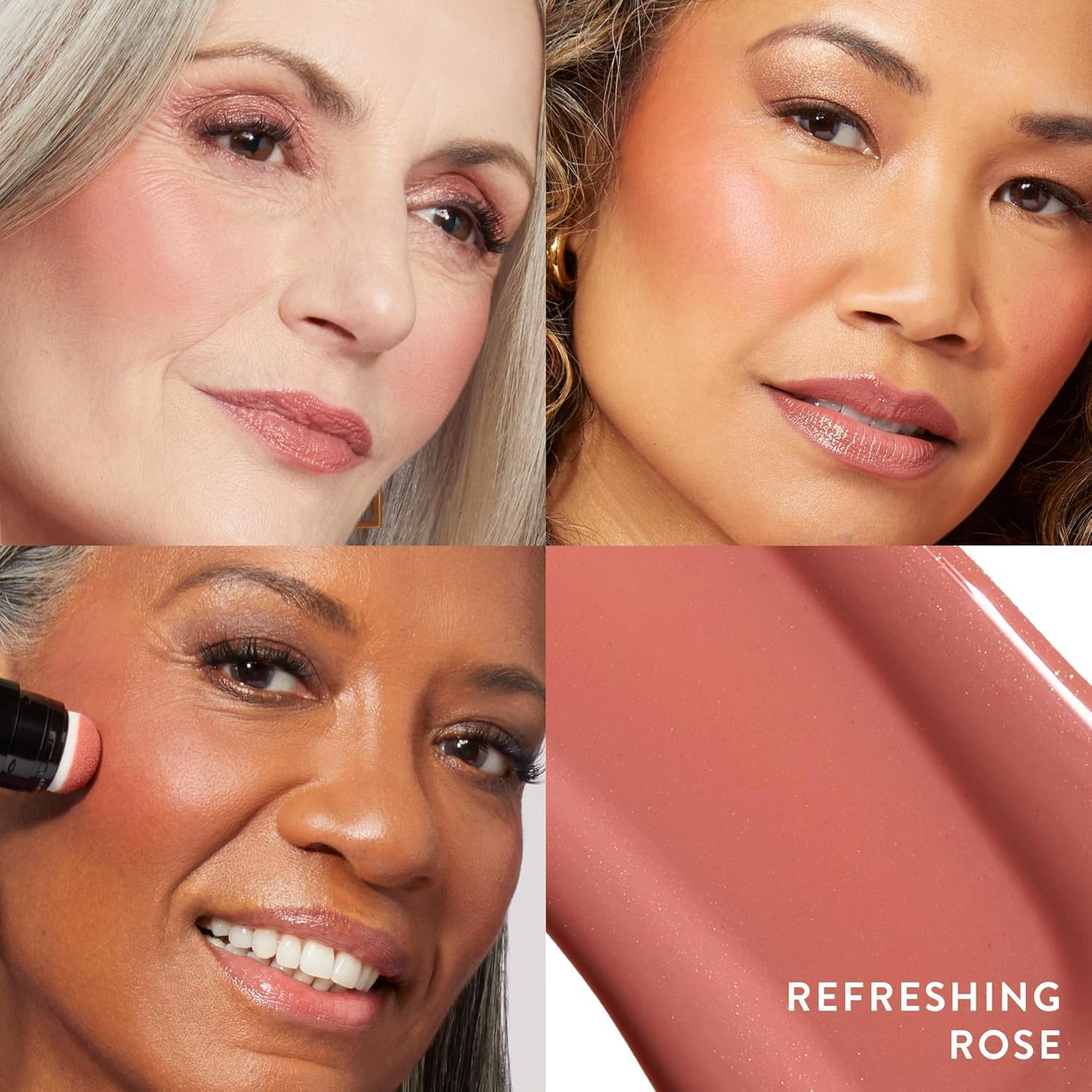 Laura Geler Serum Blush Tinte, feuchtigkeitsspendendes flüssiges Rouge, erfrischende Rose