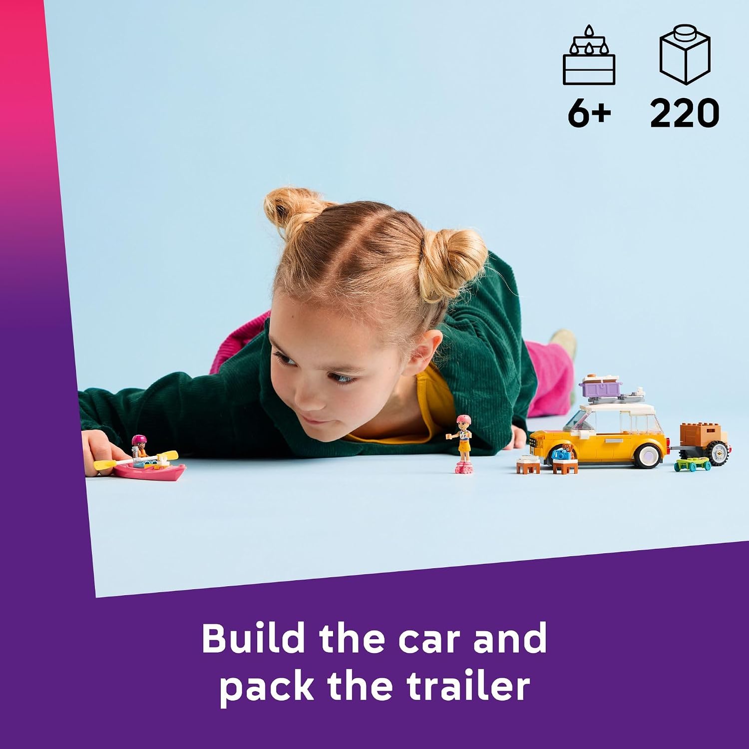 LEGO Friends Friendship Road-Trip Travel Car Toy - Buildable Storytelling Playset with Pretend Play Toys and Puppy Figurine - Fun Birthday Gift Idea for Girls & Boys, Ages 6+ - 42659