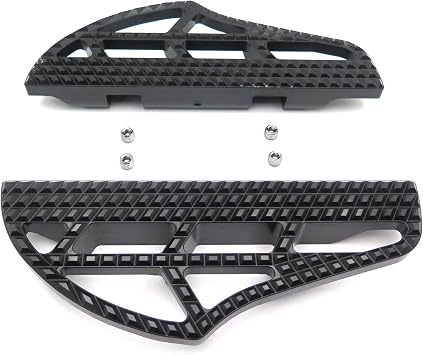 HongK- Dominator Shark Fin Passenger Footboard Compatible with H-D Softail Slim Fat Boy Road King Black [P/N RS059/XH6004-004]
